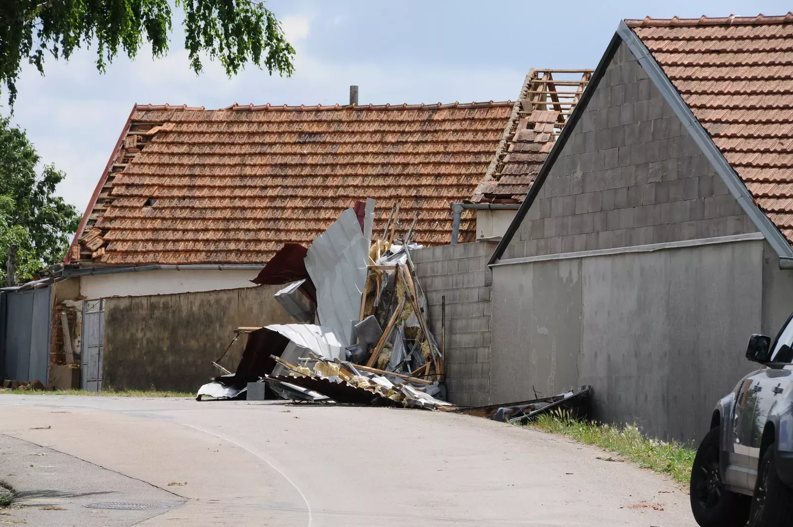 Následky tornáda na Moravě (24.6.2021)