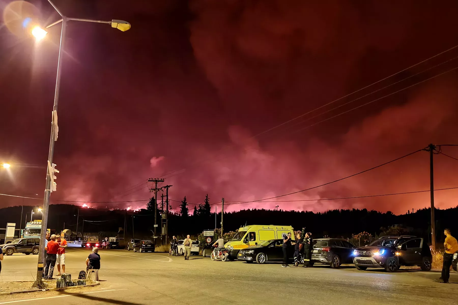 Požár v Řecku