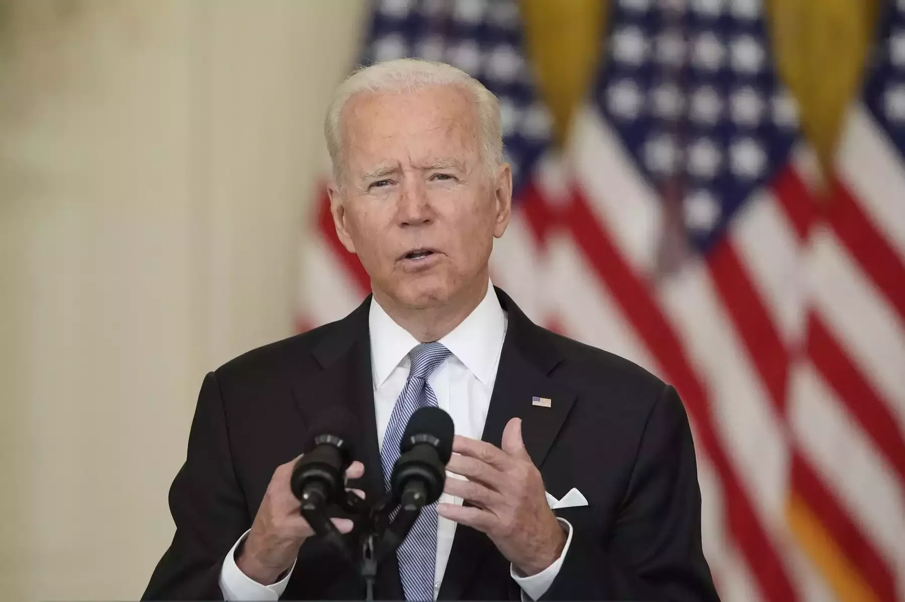 Joe Biden promluvil k situaci v Afghánistánu. (16.8.2021)