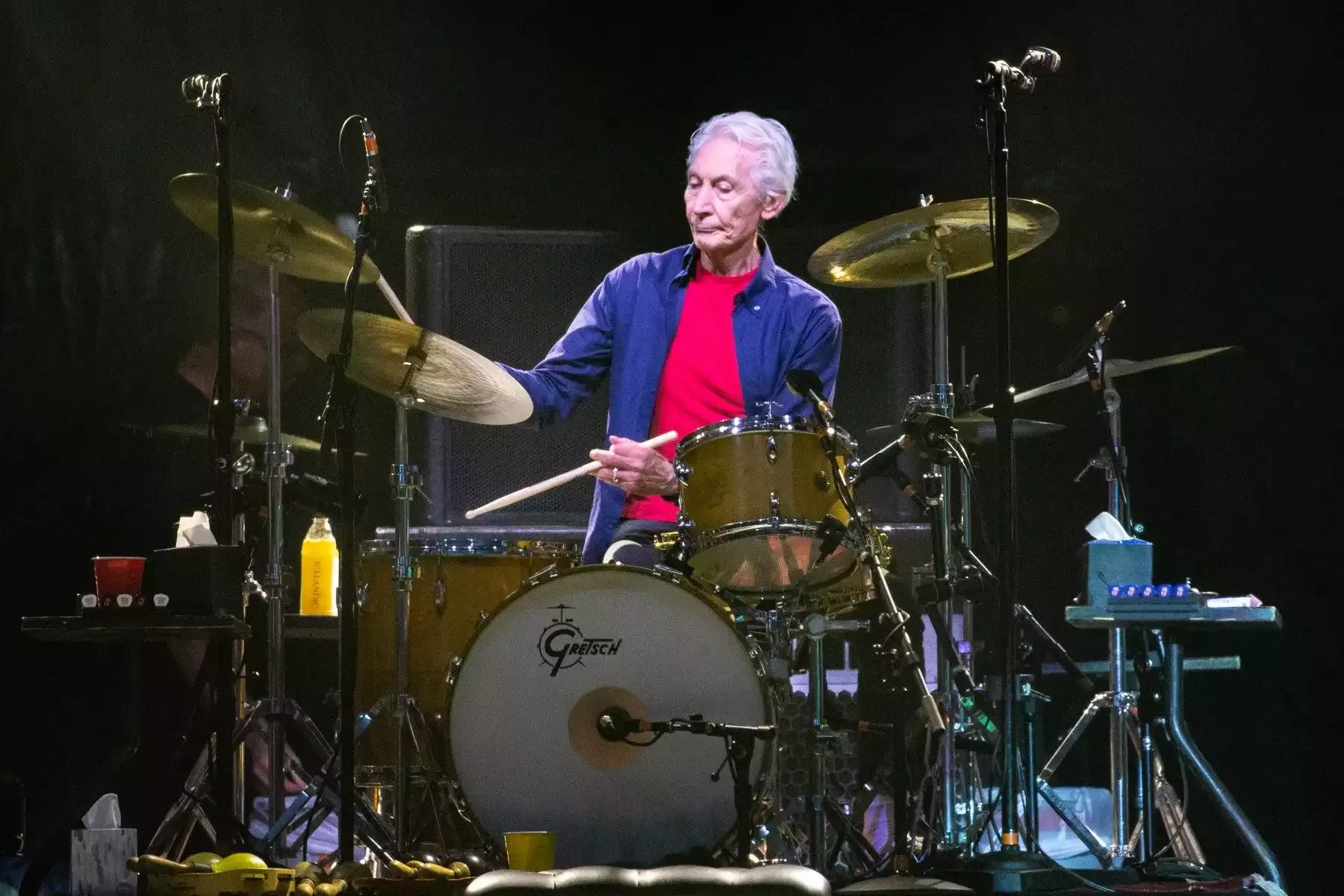 Charlie Watts, bubeník Rolling Stones.