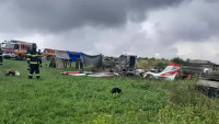Na západě Slovenska havarovalo malé letadlo. (27.8.2021)