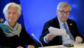 Christine Lagardeová a Jean-Claude Juncker