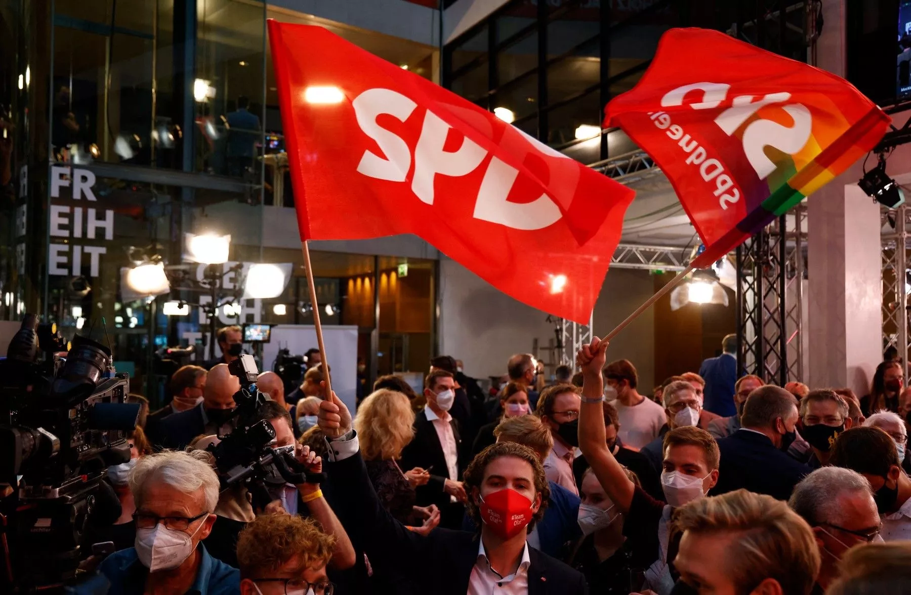 Oslavy příznivců SPD