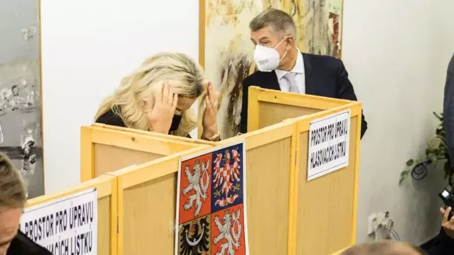 Andrej Babiš odvolil ve volbách do Poslanecké sněmovny. (8.10.2021)