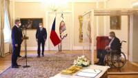 Prezident Miloš Zeman jmenoval Petra Fialu předsedou vlády. (28.11.2021)