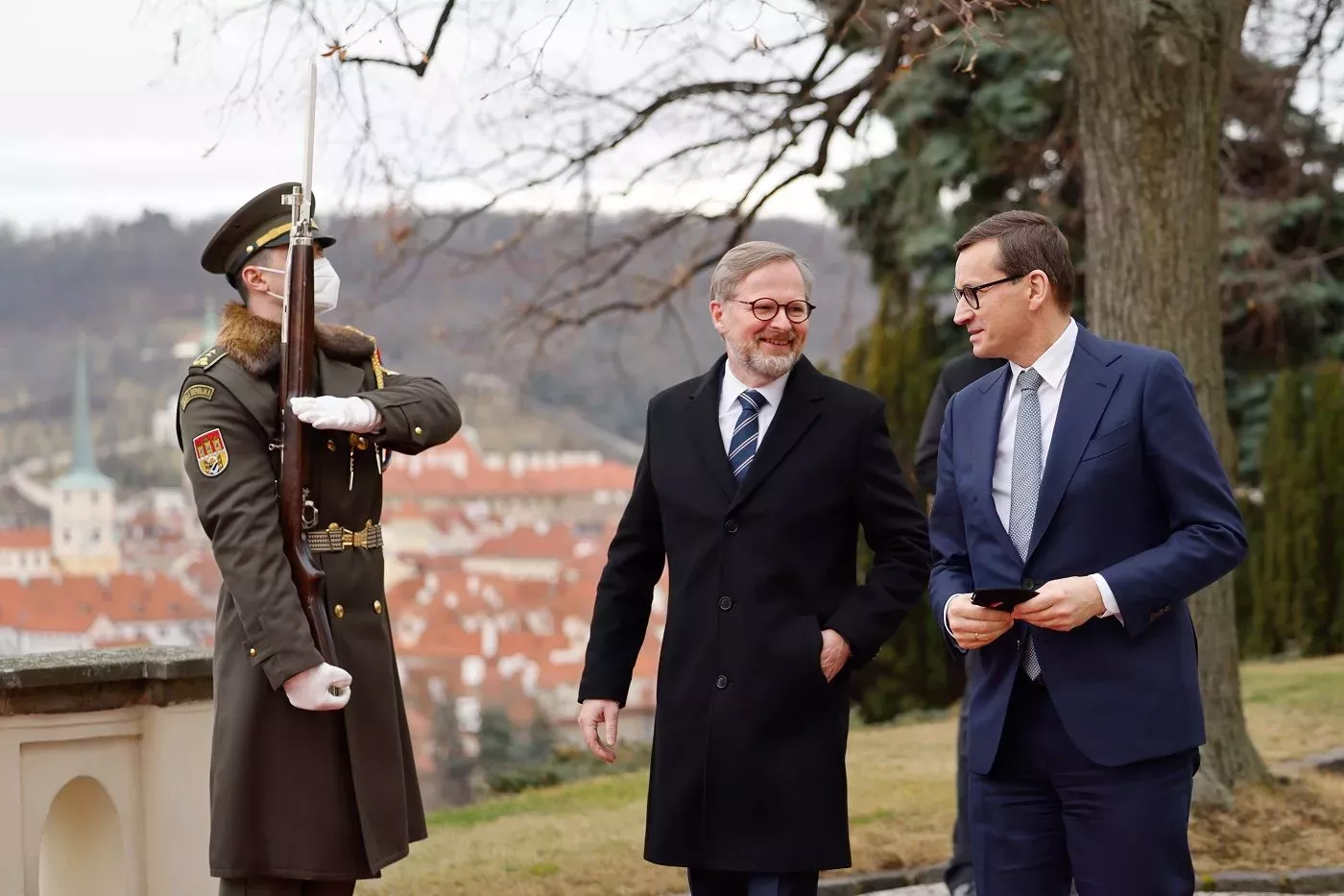 Petr Fiala a Mateusz Morawiecki.