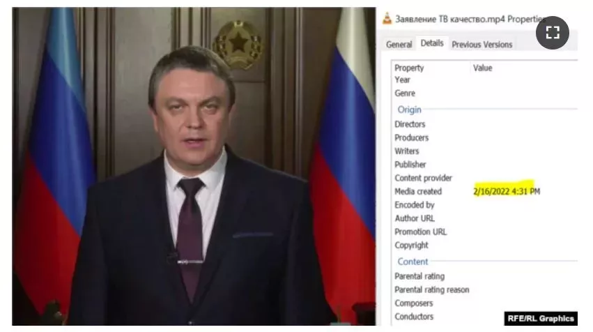 Proruští separatisté videa o evakuaci předtočili dopředu, ukazují metadata