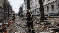 Následky ostřelování Charkova ruskou invazní armádou