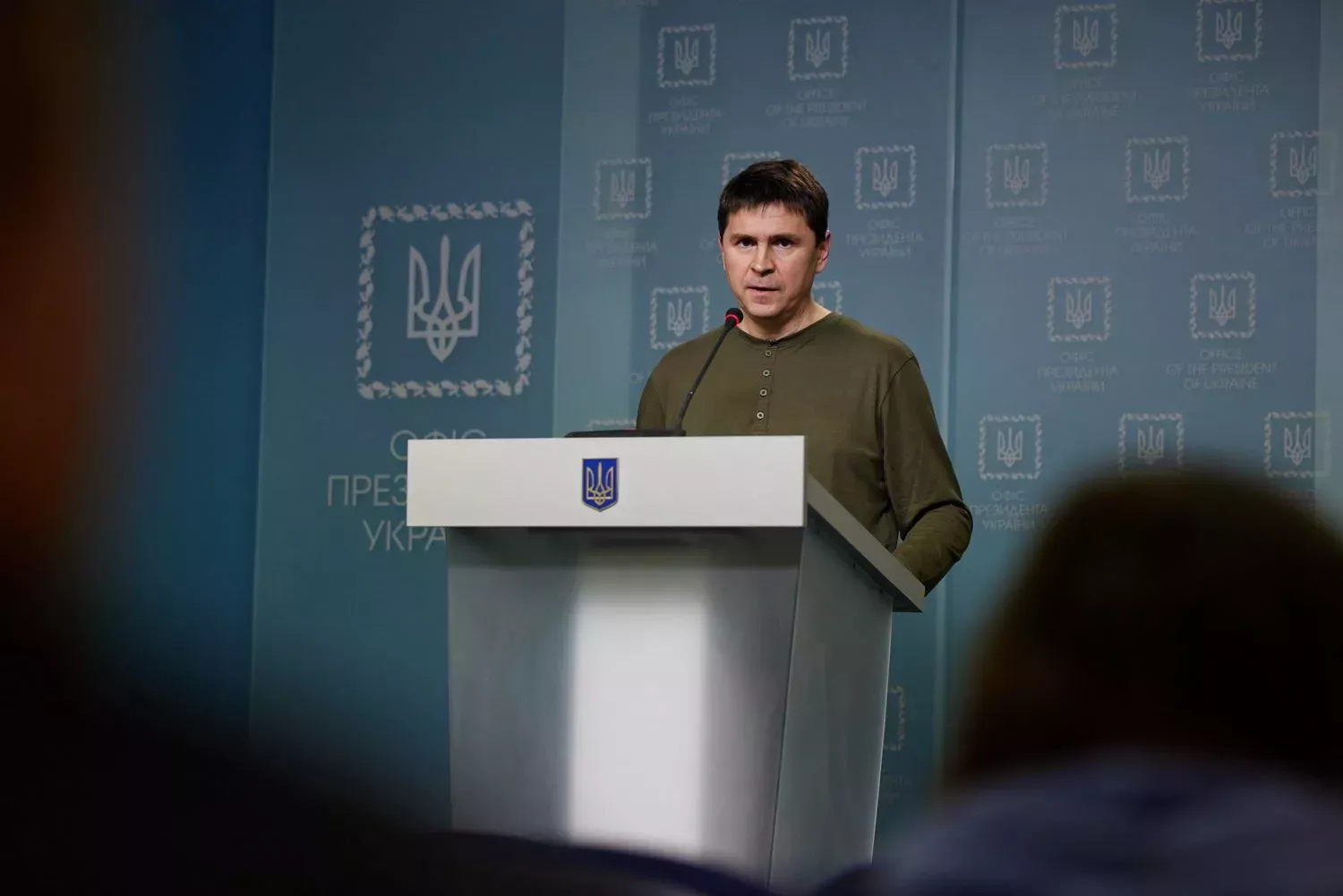 Mychajlo Podoljak, poradce z kanceláře ukrajinského prezidenta
