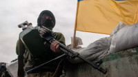 Ukrajinská armáda střeží své území.