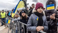 Na pražské Letné se uskutečnila další akce na podporu Ukrajiny. (3.4.2022)