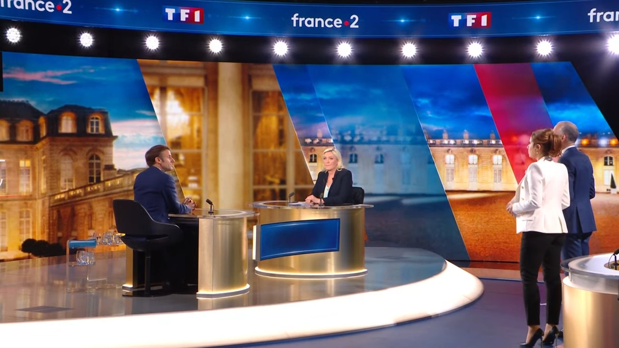 Duel TV : Macron accuse Le Pen de s’appuyer sur la Russie