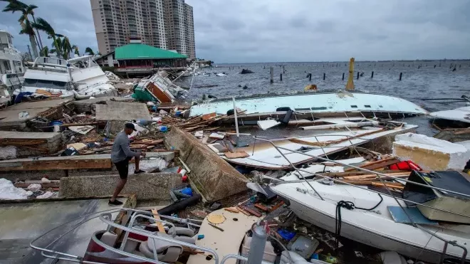 Následky řádění hurikánu Ian na Floridě