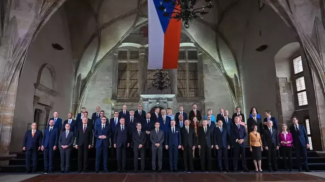 Evropští státníci dorazili na summit Evropského politického společenství v Praze. (6.10.2022)
