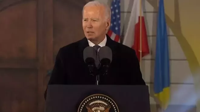 Projev prezidenta USA Biden na návštěvě Polska