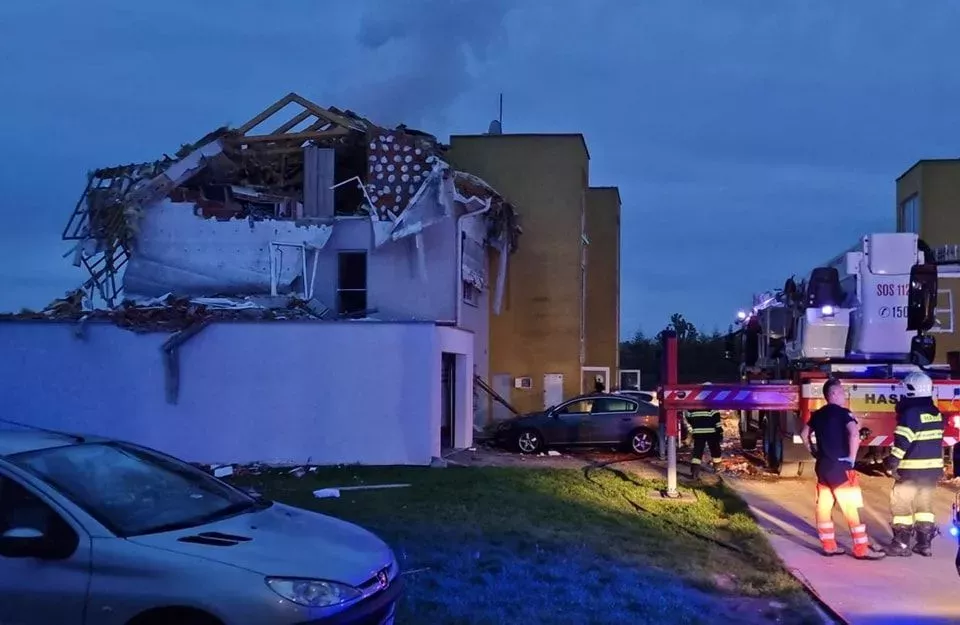 V domě ve slovenské obci Biely Kostol vybuchl plyn. (13.5.2023)