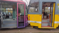 V Plzni se srazily tramvaje. (19.10.2023)